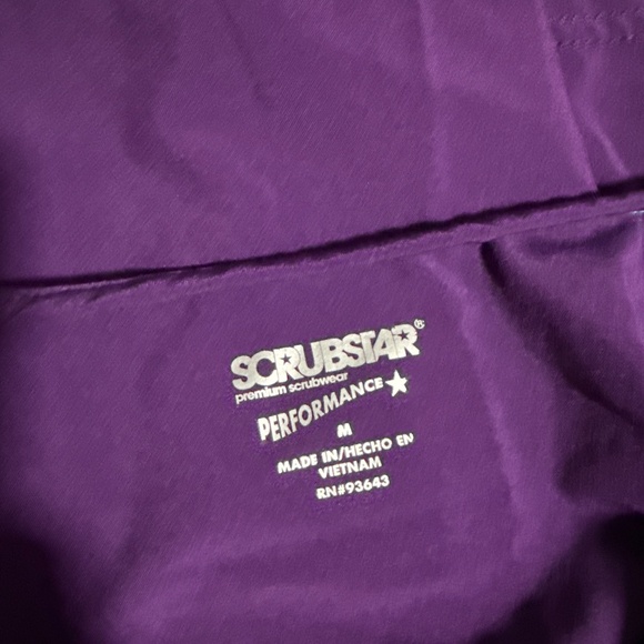 Scrubstar Performance Women’s Shaped Antimicrobial Mesh Panel V-Neck Scrub Top - Picture 3 of 3